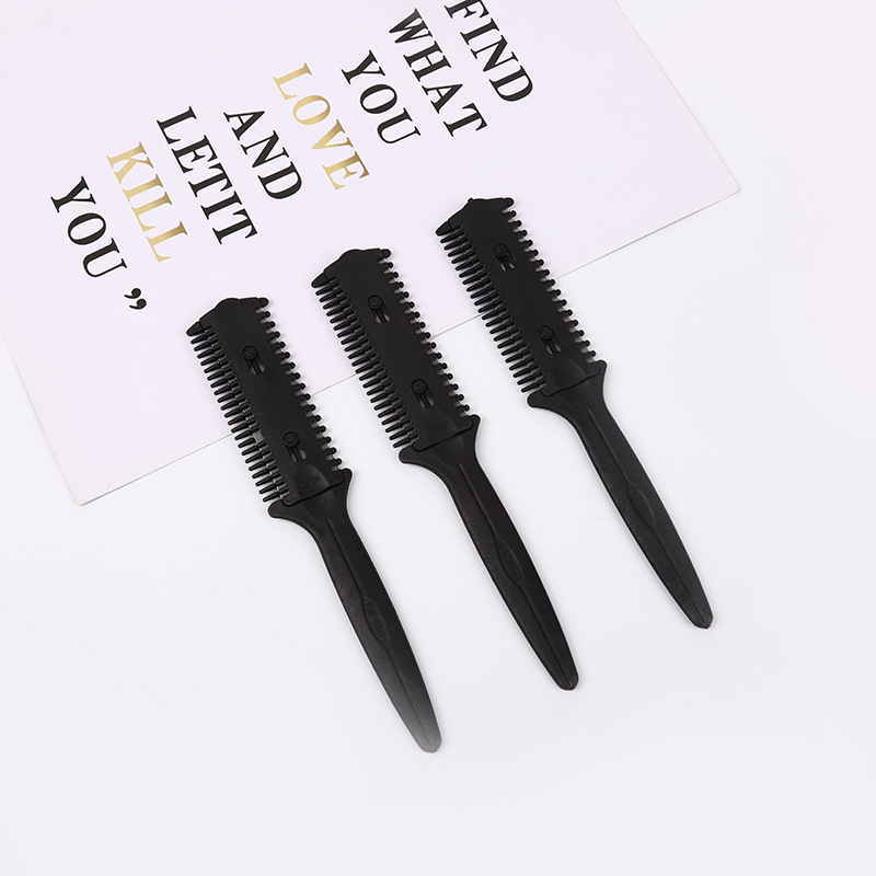 Bulk double -sided knife cut hair combat hair