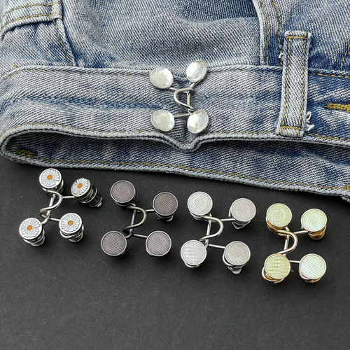 Brooch, pin, waist tightening artifact, anti-exposure buckle, autumn accessories, waistband change, small Internet celebrity daisy skirt, waist, big pants for women