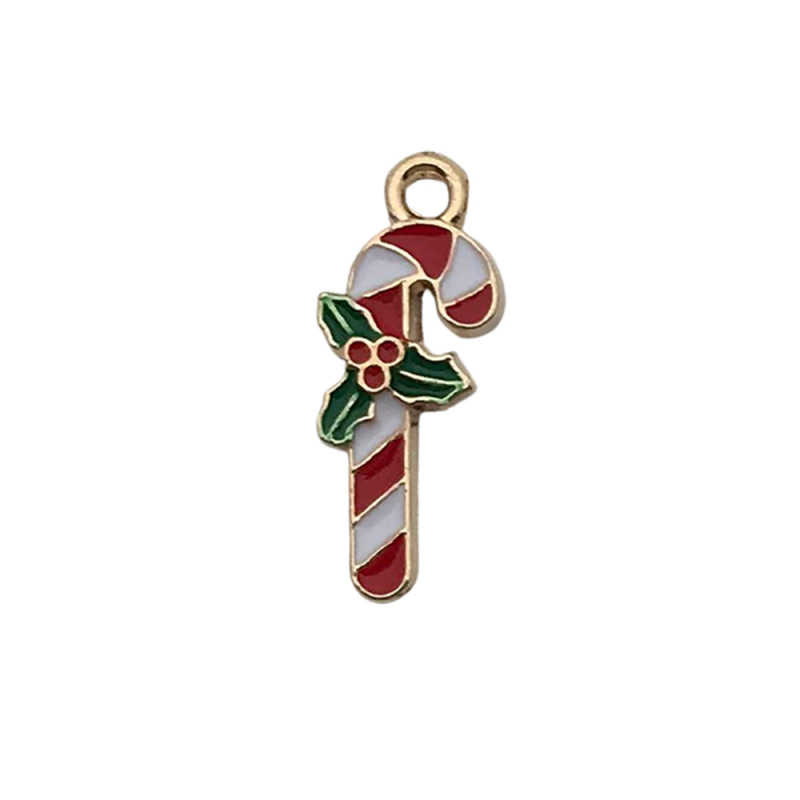 38個の新型クリスマスシリーズのアニメが可愛い鈴を混ぜて油を垂らした合金ペンダントdiyアクセサリーを作ります。|undefined