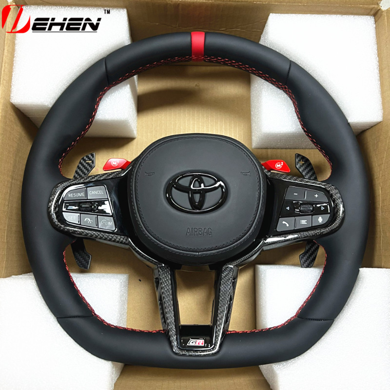 Suitable for 19-26 Toyota Supra racing steering wheel MK4 MK5 A90A91 modified carbon fiber steering wheel