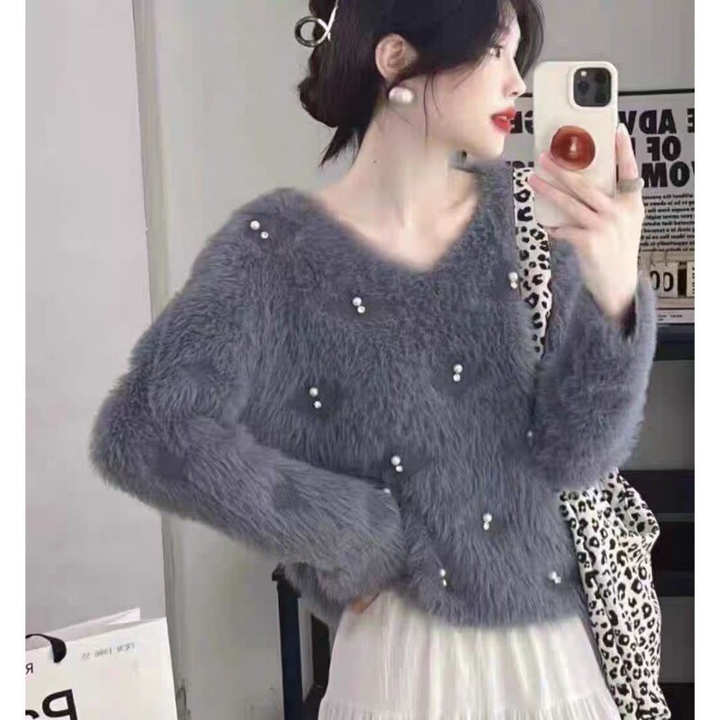 Soft and Cozy Style Sweater with Rhinestones for Women, One Size Fits All, Versatile. Direct Supply from the Factory, Large Quantity, Great Price