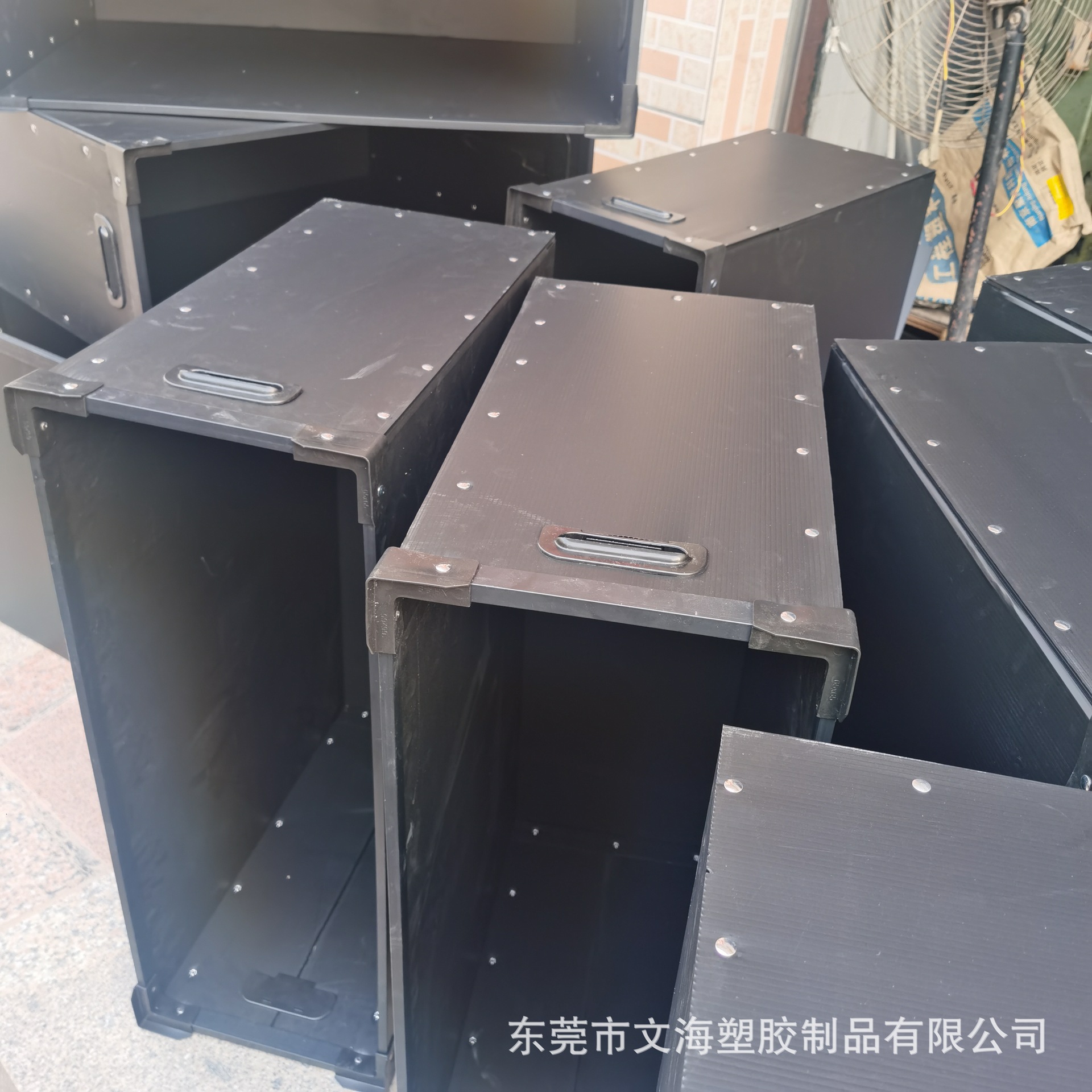 文海生产定制骨架箱中空板纸箱 瓦楞板加工成型塑料周转箱 可印刷