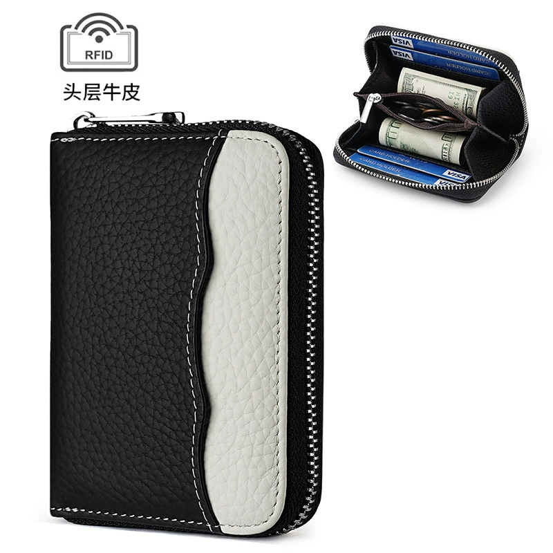 Японский короткий кошелек на молнии маленький кошелек