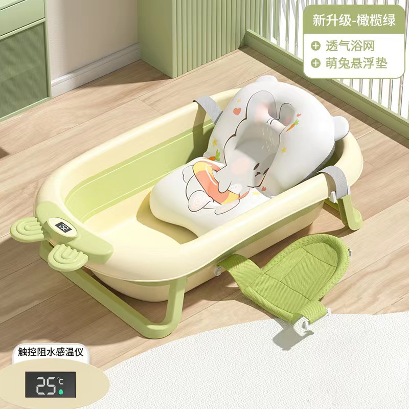 Bañera para bebés, bañera, bebé plegable, niño pequeño, sentado y acostado, cubo de baño grande, hogar para niños, productos para niños recién nacidos