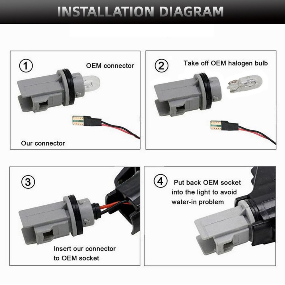 2Pcs18 Lights Black Led License Plate Light Suitable for Nissan Serena C27 16-19 Years Cross-Border Hot Sale
