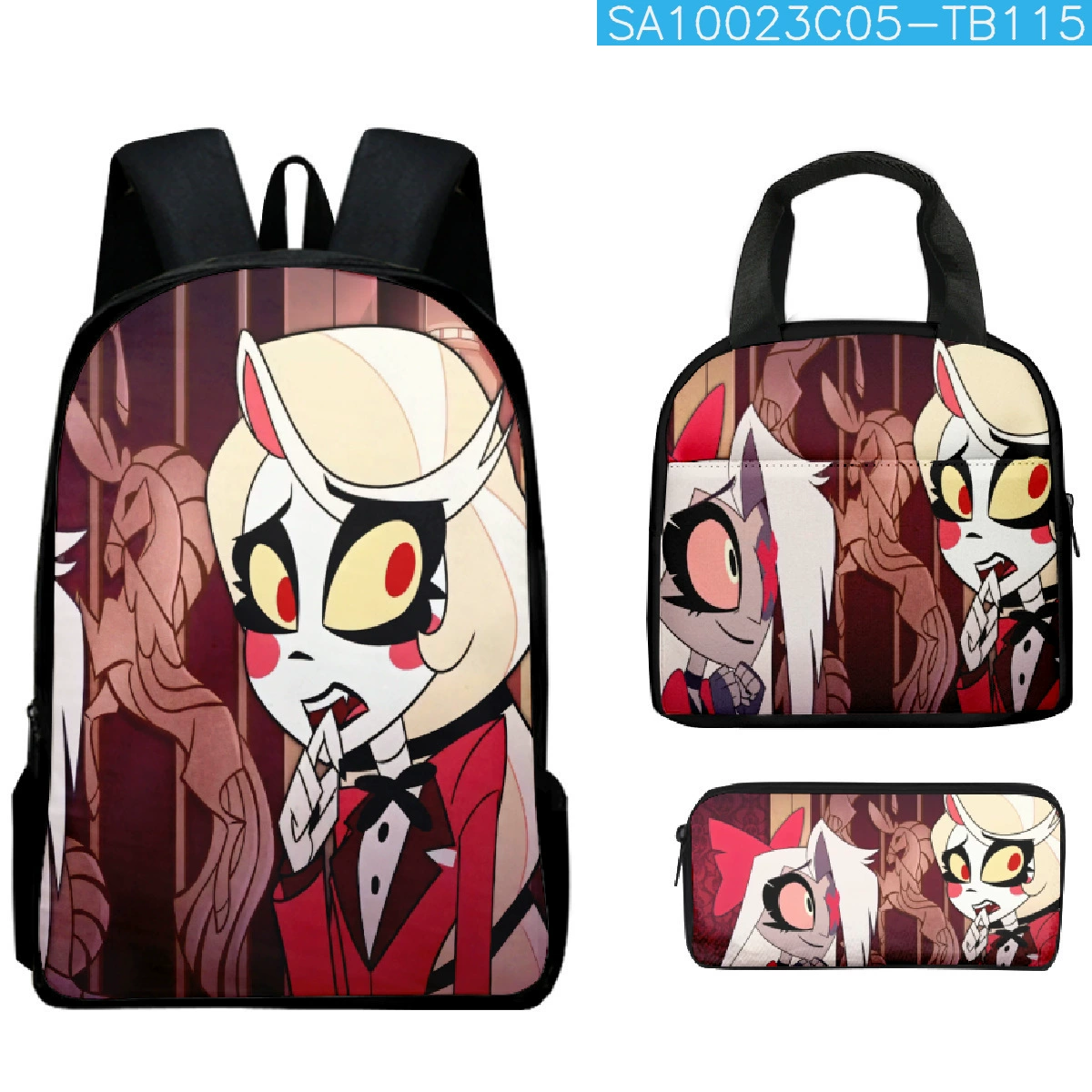 (Cross-border trading), school bag for students, backpack, pencil case, set, 3 piece set