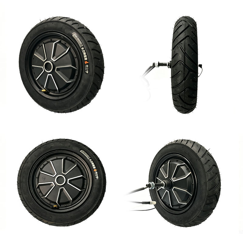 FomaTrade 16 pulgadas de diámetro 400 ancho de neumático 80 motor de rueda de alta potencia motor de automóvil eléctrico especial resistente al desgaste