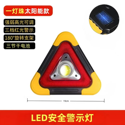 Warning sign, Led Triangular Stand Solar Reflective