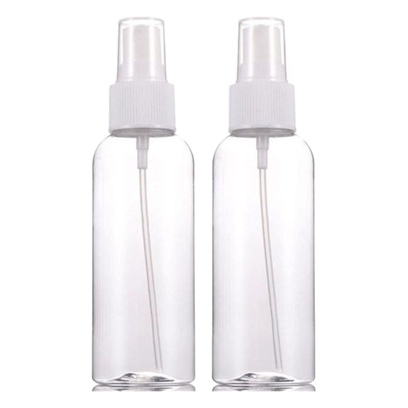 Botella de spray al por mayor 100 ml botella de spray pequeña pet botella de niebla fina regadera de alcohol maquillaje botella de spray hidratante