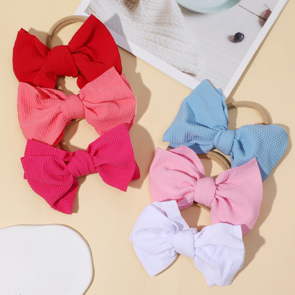 Commerce extérieur transfrontalier nouveaux accessoires de cheveux pour enfants Europe et États-Unis bandeau de cheveux en nylon élastique pour bébé bandeau de cheveux fin pour bébé_voghion.com