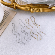 简约长款流苏耳环s925纯银时尚气质冷淡风耳饰S形波浪耳线女320EX