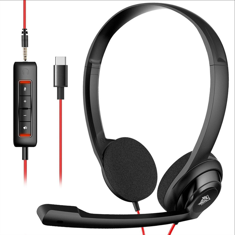 Nubwo/Wolfbowang Hw02 Bilateral Lightweight Wired Headset Computer Desktop Headset 3.5+Type-C Port Nubwo/Wolfbowang Hw02 Bilateral Lightweight Wired Headset Computer Desktop Headset 3.5+Type-C Port