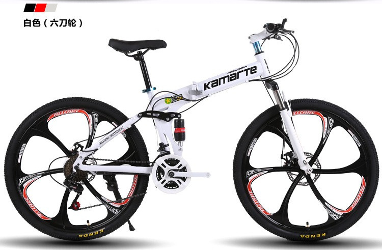 Fábrica al por mayor cola suave plegable bicicleta de montaña adulto amortiguador estudiante off-road velocidad variable bicicleta de cercanías