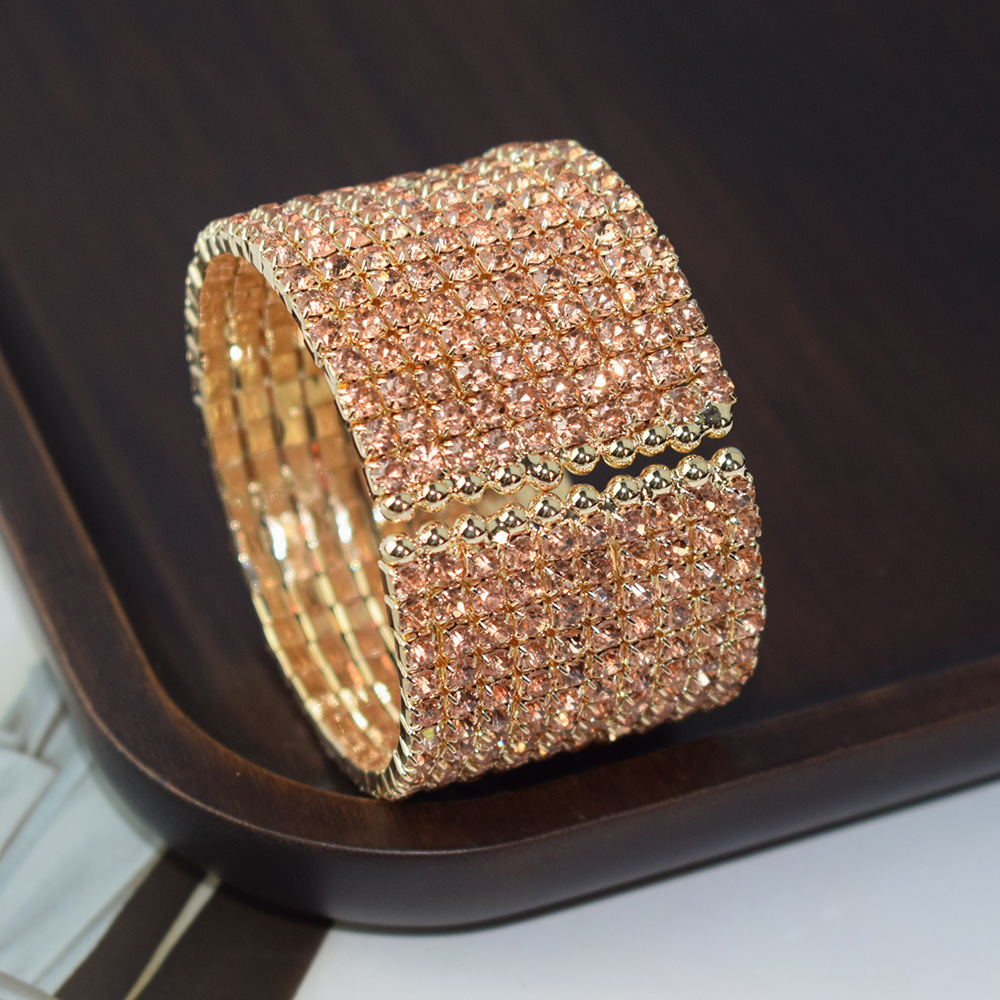 Fashion Geometric Alloy Rhinestone Rhinestones Women's Bangle display picture 2