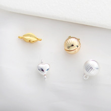 14K����ɫ�A���촽���Ĵ��F���������β朽ӿ����F��diy���