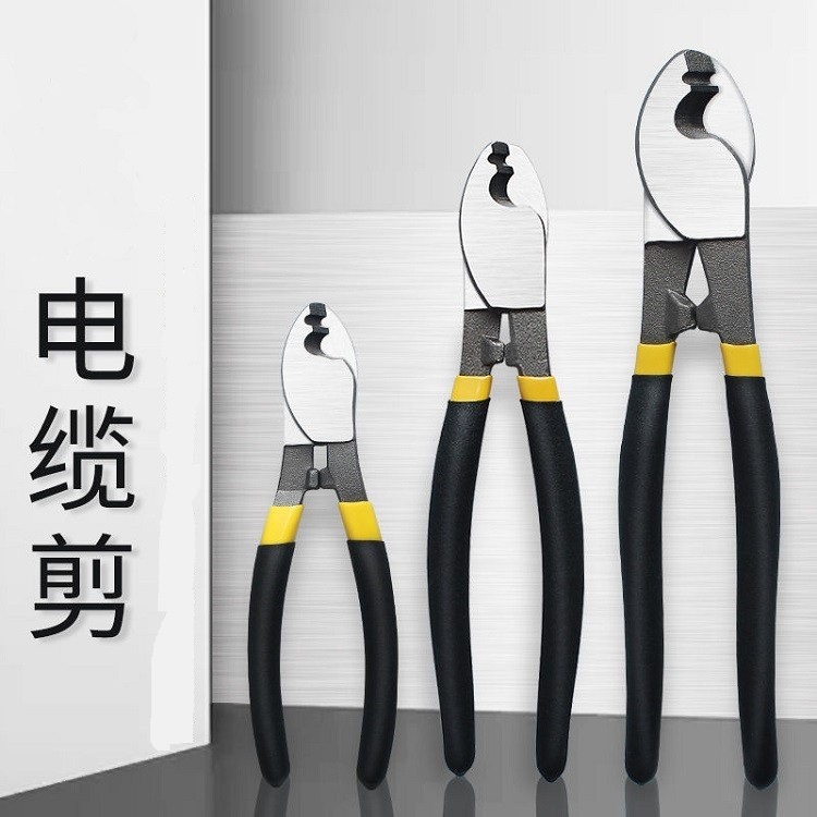 Cortador de cable tijeras de alambre eléctrico de lectura alicates electricista tangente alicates de corte manual 6 8 10 pulgadas alicates trenzados