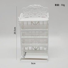 迷你镂空鞋柜巴比娃娃仿真配件模型 跨境儿童女孩过家家玩具鞋架