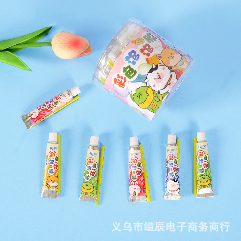 24 컬러 버블 껌 공간 풍선 학생 어린이 버블 껌 장난감 코멘서리 클래식 향수 장난감