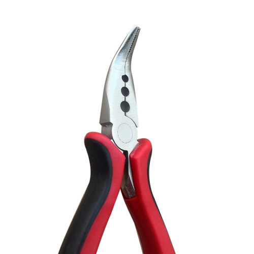 Manufacturer supplies 4.5 inch red and black handle hair clipper with plastic handle pointed pliers tool clamp