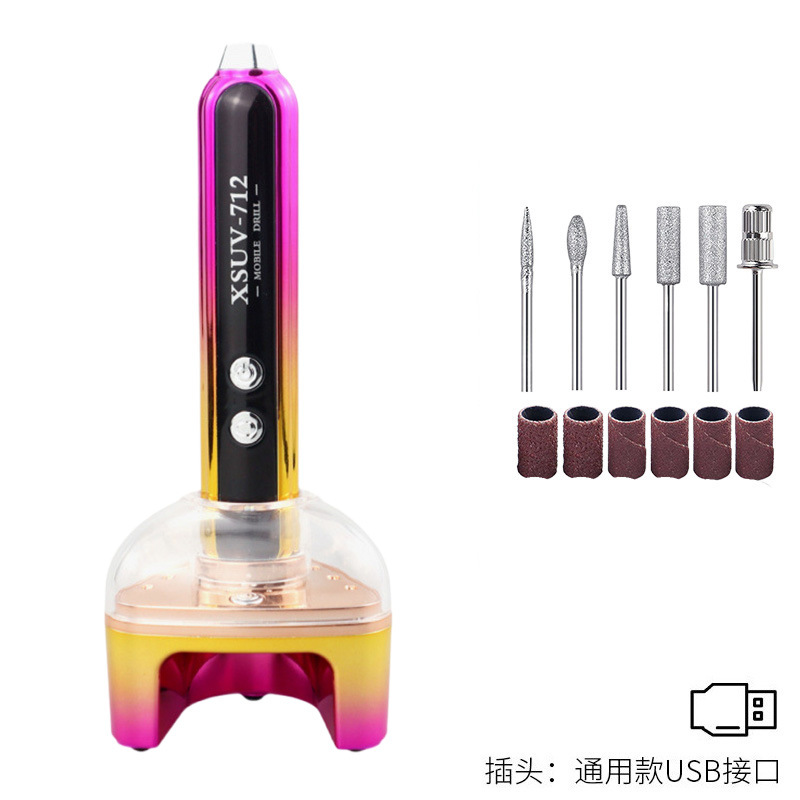Cruzado de uñas pulidoras 35000RPM recargable de eliminación de uñas pulidoras de eliminación de piel muerta herramienta de pulido de uñas