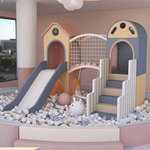 幼儿园室内儿童乐园滑滑梯游乐场商场大型娱乐早教软包大滑梯攀爬