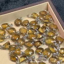 厂家批发 天然黄茶晶吊坠 随型吊坠 颜色通透 款式新颖 性价比高
