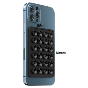 10g 24-Piece Square Silicone Suction Cup Phone Holder for Computer Cases and Bags, Can Be Silk-Screened with a Logo, Anti-Slip Adhesive Pad