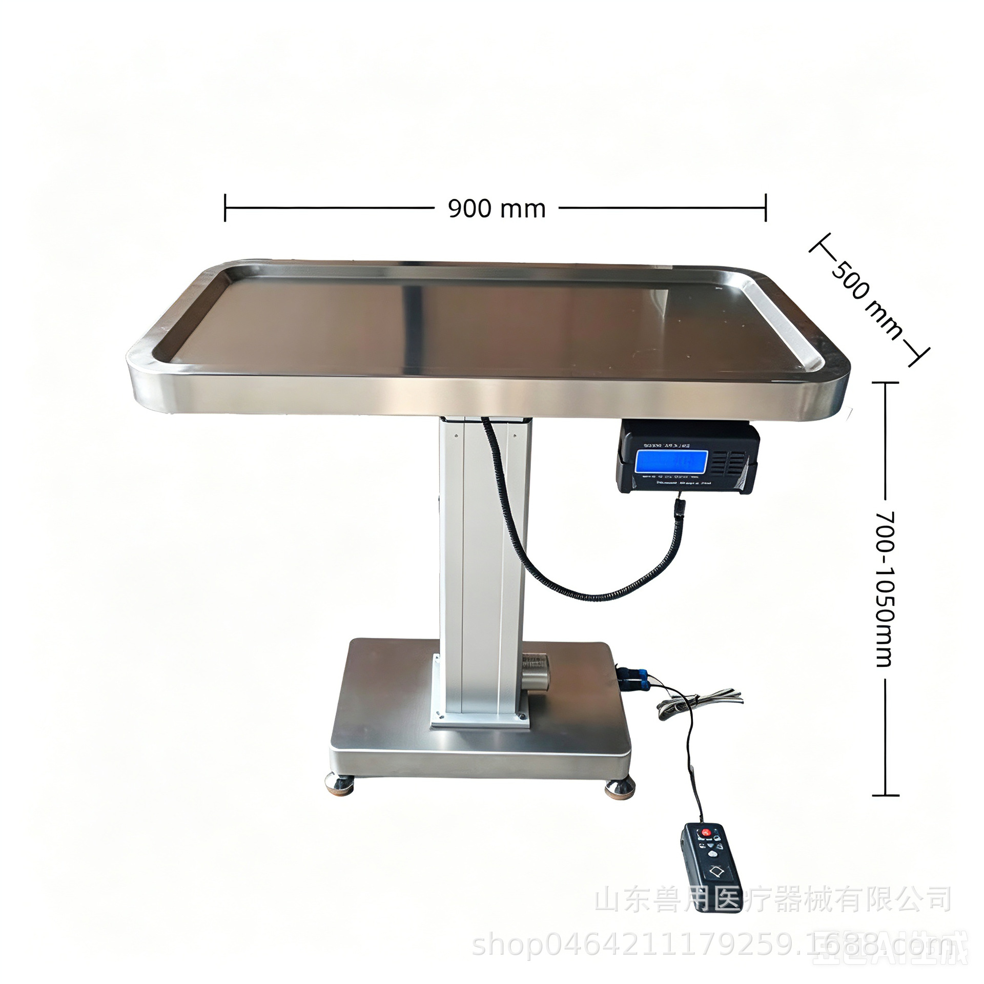 Mesa de diagnóstico y tratamiento de acero inoxidable elevadora eléctrica