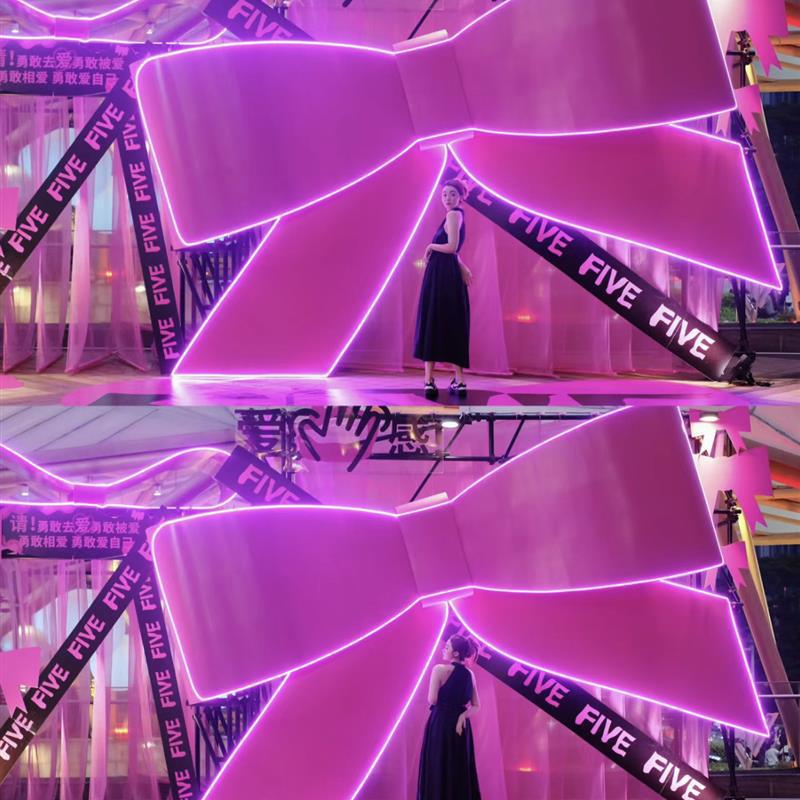 Arco luminoso rosa (2m5) - estándar