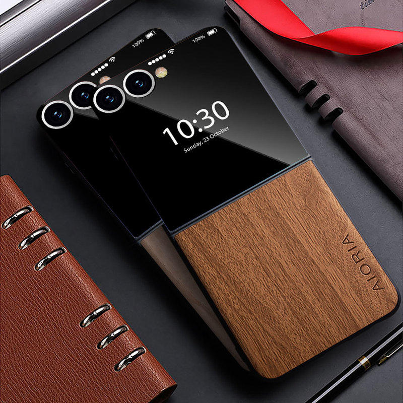 Suitable for Samsung Galaxy Z Flip 7 5g Sam Fold 7 Simple Staggered Wood Grain Phone Case Suitable for Samsung Galaxy Z Flip 7 5g Sam Fold 7 Simple Staggered Wood Grain Phone Case