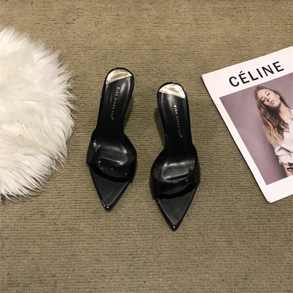 Mules stiletto heels open toe