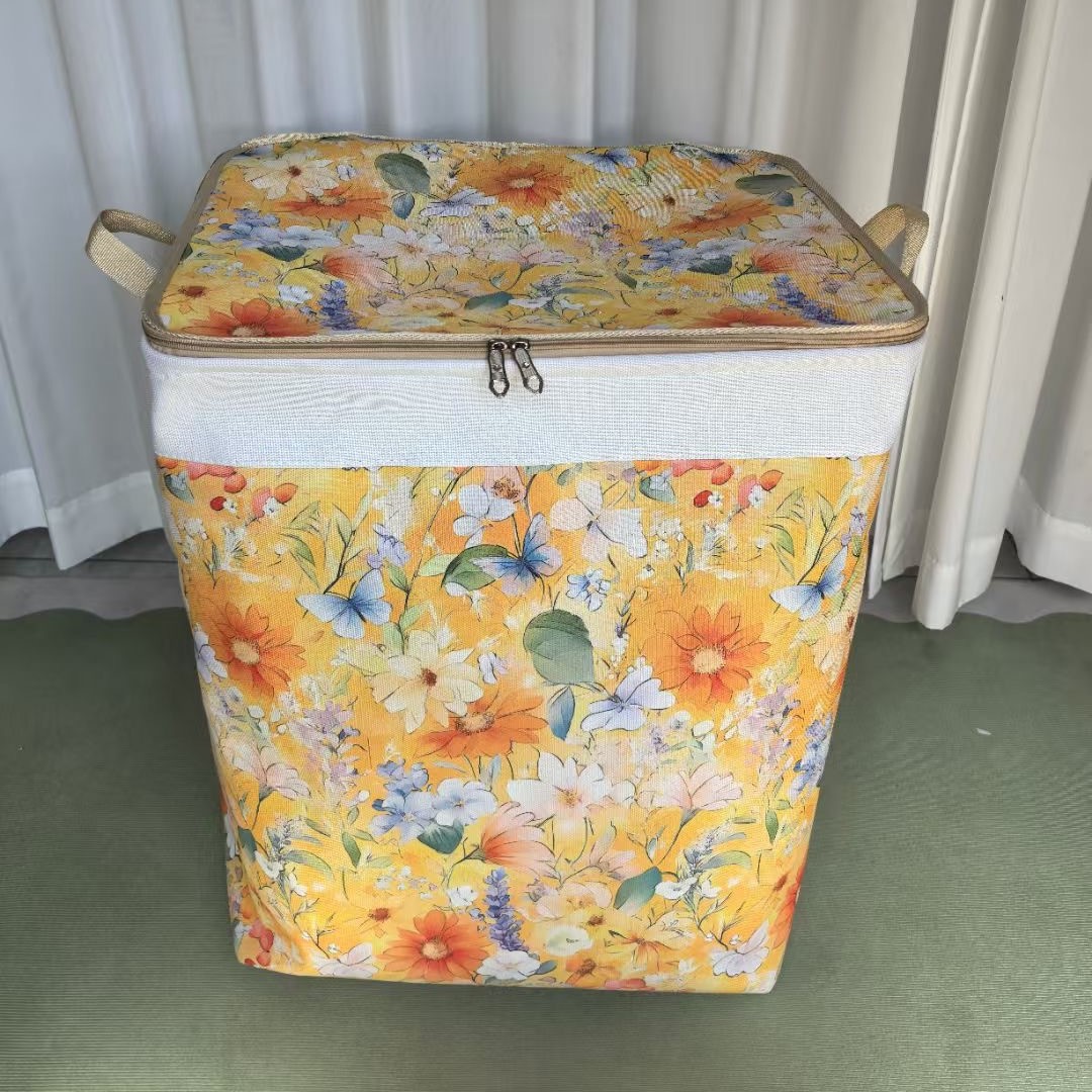 120L Pastoral Flower Language Storage Box 50*40*60