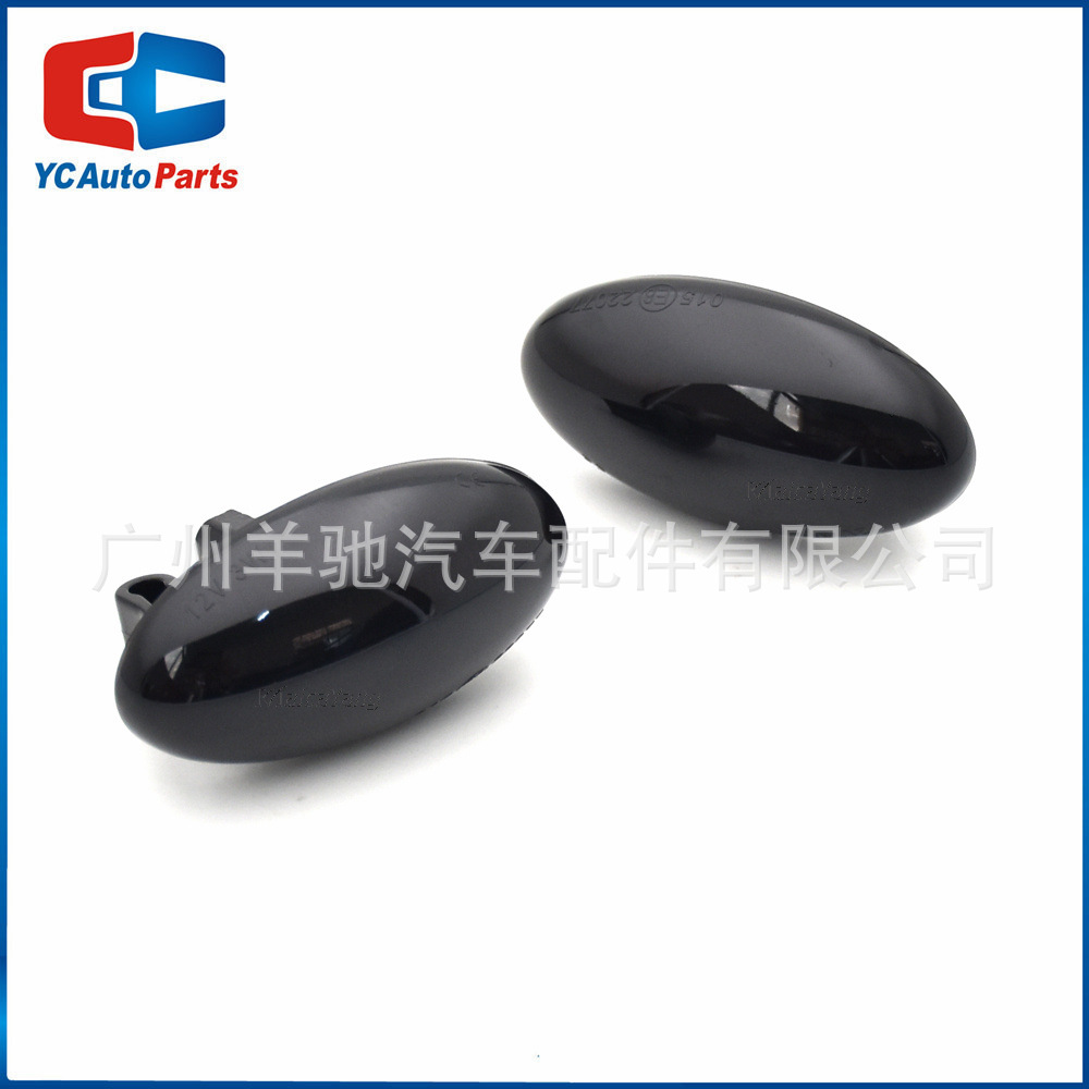Luces LED amarillas secuenciales para guardabarros, luces de señalización lateral, aptas para Peugeot 107 206 1007