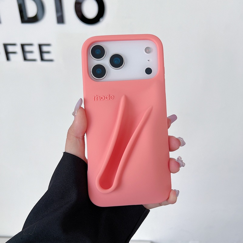 海莉同款rhode可放唇膏iPhone17苹果系列手机壳16/15promax硅胶13|undefined