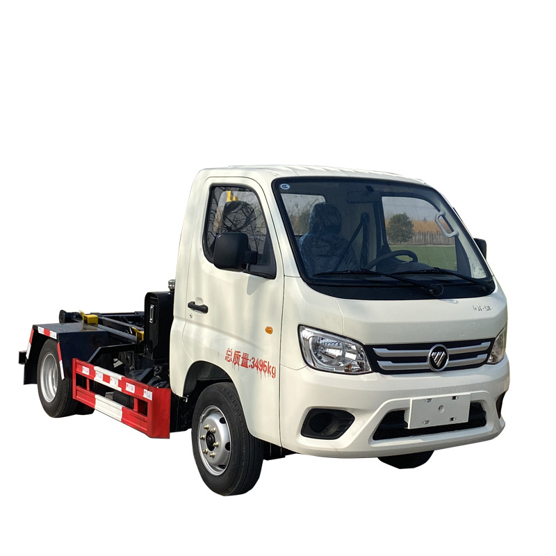 Guoling Liu Futian Xianghook brazo camión de basura propiedad camión de transporte de basura sanitario limpio camión de limpieza tipo vehículo