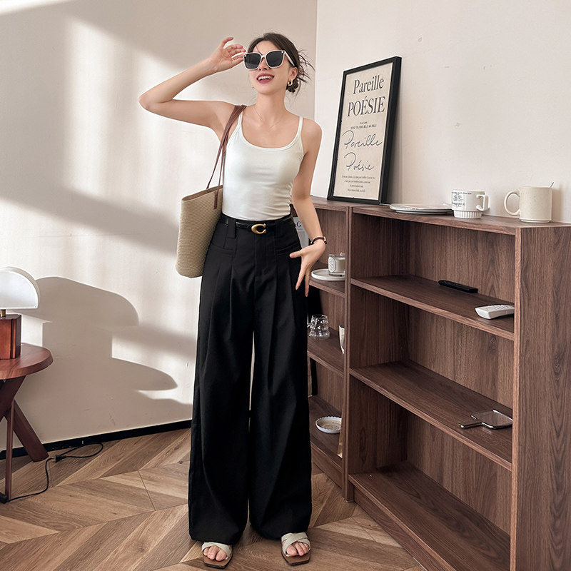 Tao Nais White Camisole for Women, U-Neck with Chest Pads, Sleeveless Inner Wear, Sexy Backless Spaghetti Strap Top