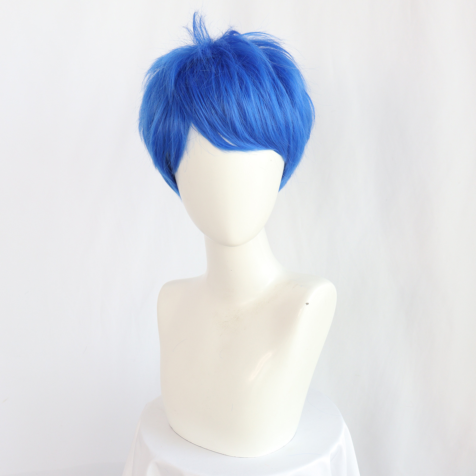 Nside Out) Anime Lele casco cos juego de rol Mind Secret Team 2 peluca azul
