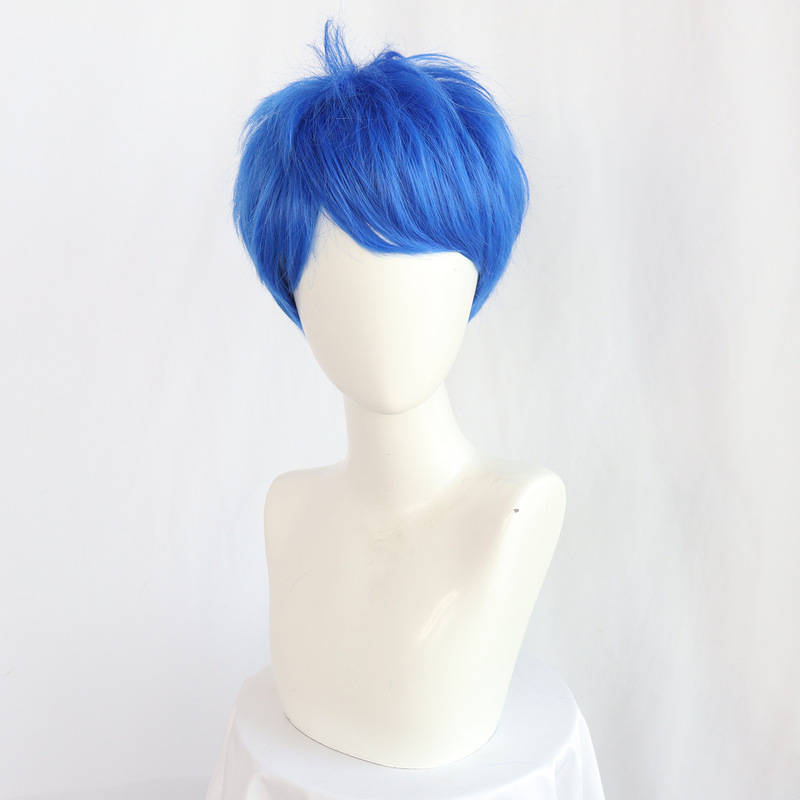 Nside Out) Anime Lele Headgear Cosplay Inside Out 2 Blue Wig
