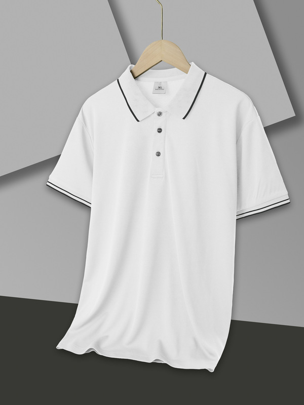 Cross-Border 2026 Spring and Autumn New Style Men's Polo Shirt High-Quality Turn-Down Collar Long-Sleeve T-Shirt Polo Shirt (Bulk, No Packaging)