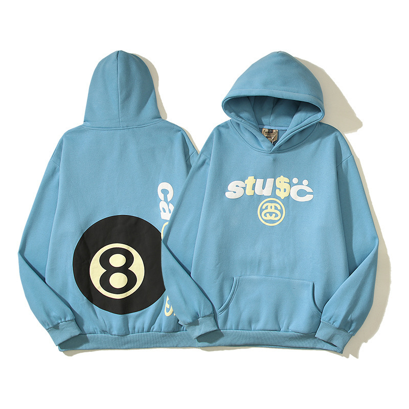CPFM joint hooded sweater men's and women's letters billiards vibe wind autumn and winter youth trend fleece-lined pullover hoodie