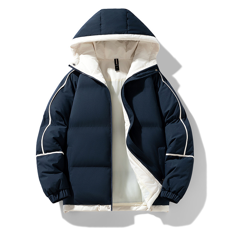 新款棉服棉衣男情侣落肩袖连帽面包服休闲棉衣工装棉衣11色高端品|undefined