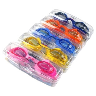 Children's cartoon swimming goggles juvenile small fish shaped swimming glasses baby swimming goggles waterproof anti-fog box