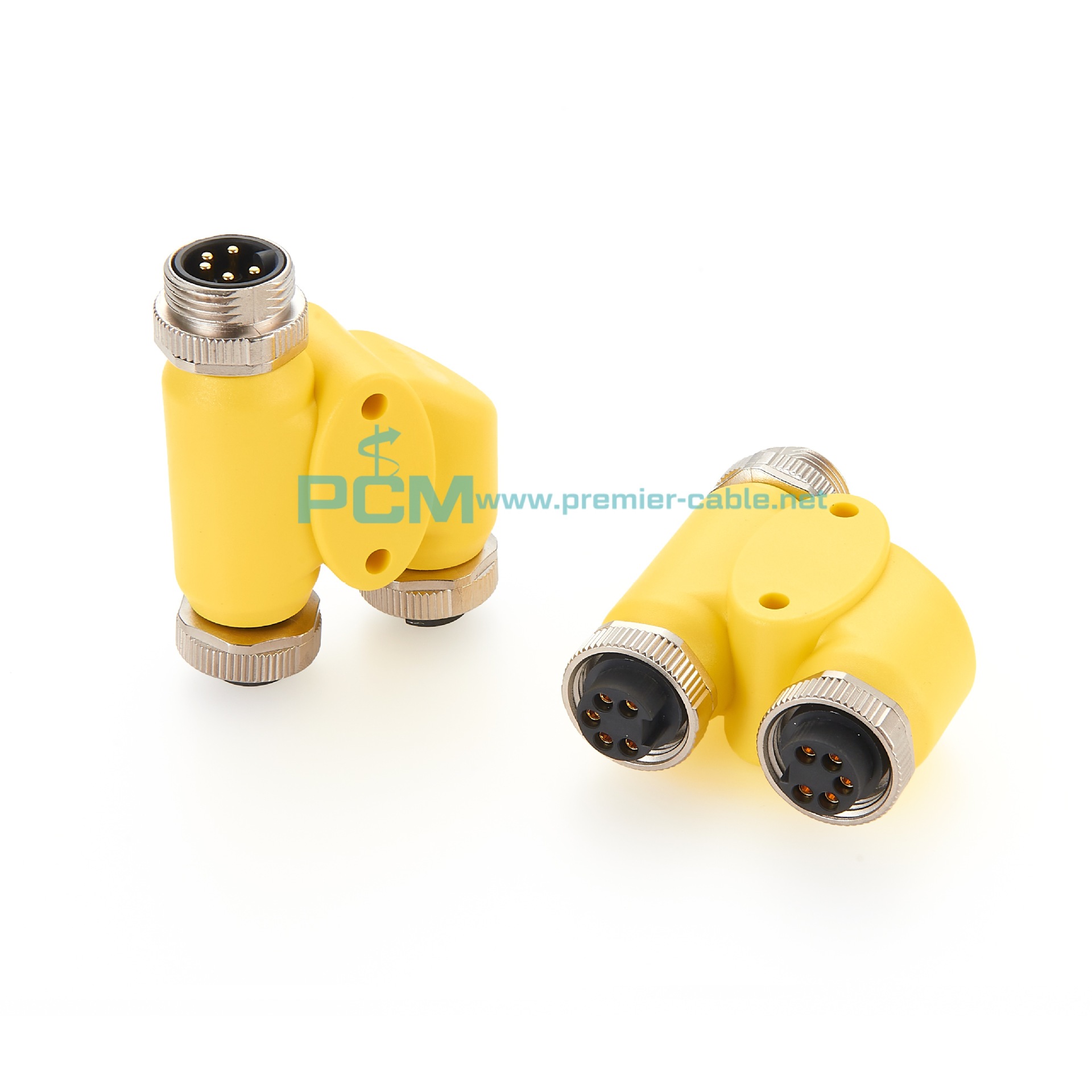 IP67/68 7/8“ 连接器H型T型Y型5芯分配器总线系统三通转接头