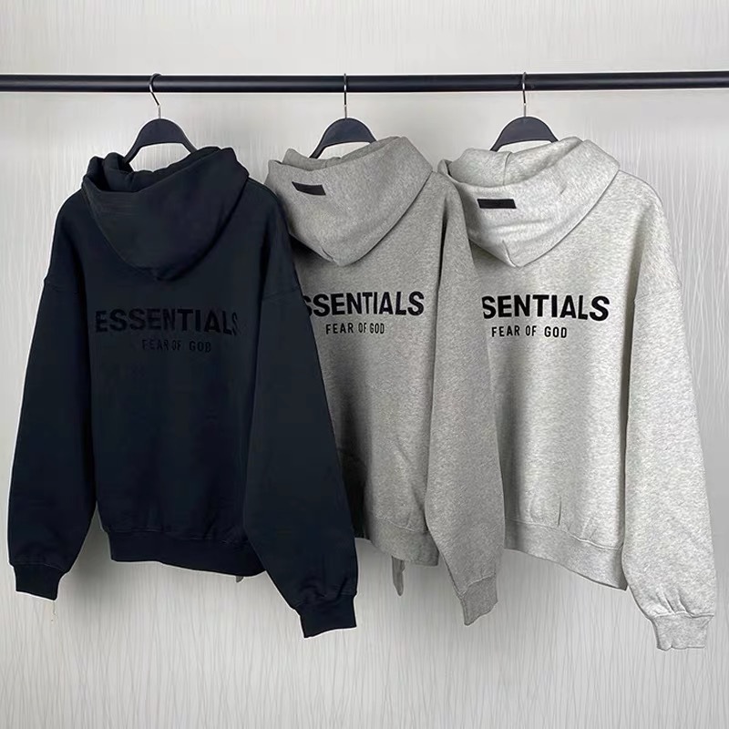 Direct sales from the original manufacturer: 22SS FOG velvet hooded sweatshirt, ESSENTIALS, a popular cross-border streetwear brand