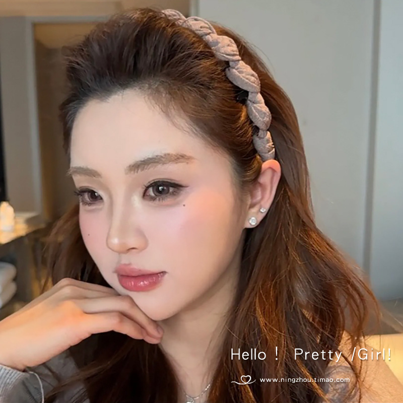 带齿防滑发箍女2025新款外出百搭显脸小头箍气质高颅顶压发卡头饰|undefined