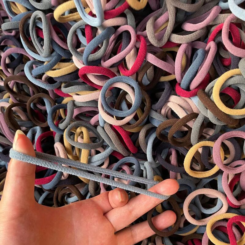 50 head rope hair band Rubber Band high elastic seamless towel ring hair thick ponytail simple temperament hair rope