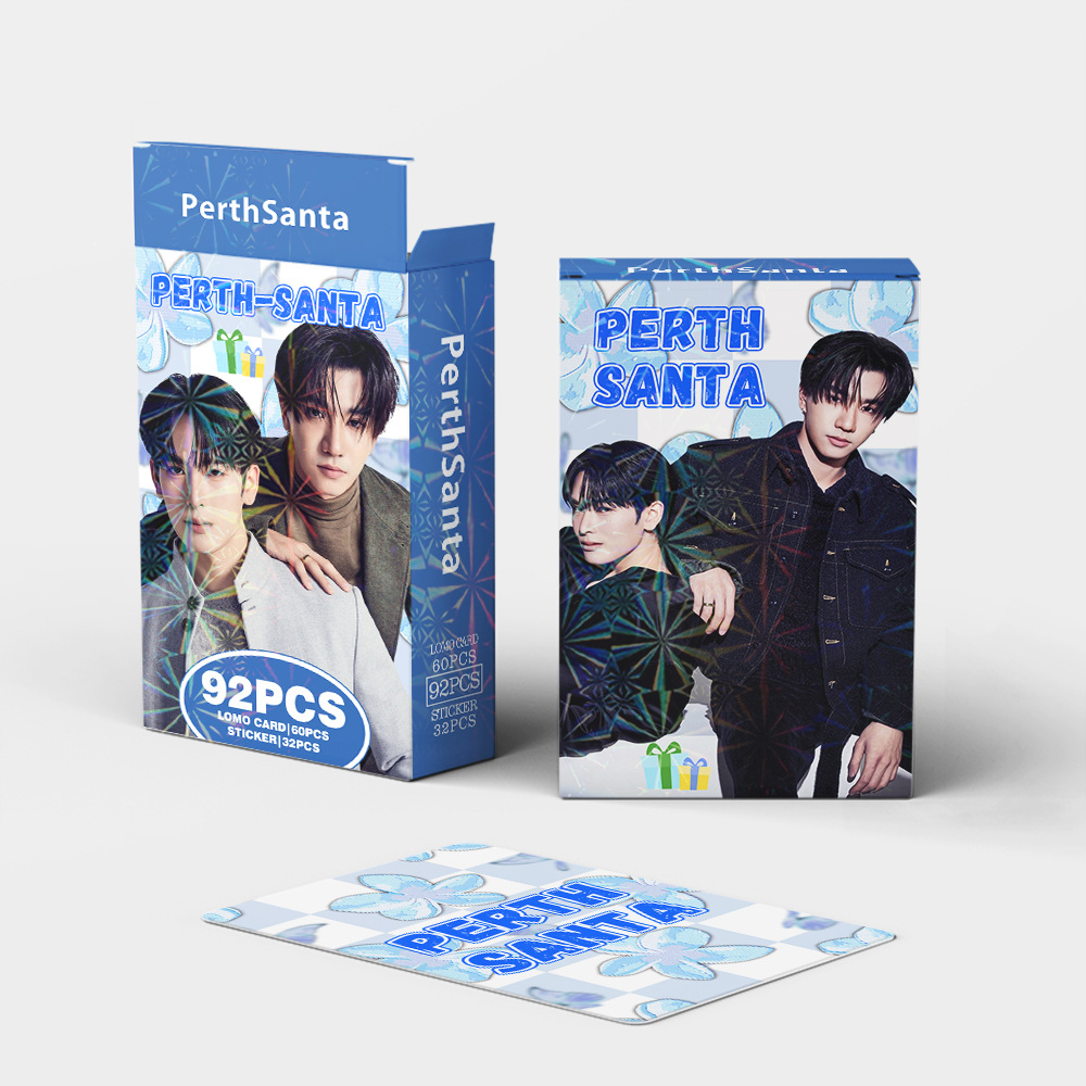 92Pcs/Set Thai Star PerthSanta Laser Lomo Card Drama CP