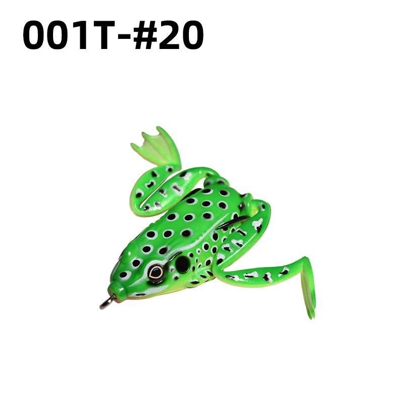 Lei Rana biónica Luya cebo suave Lei Rana cebo de imitación al por mayor tiro largo cebo negro Luya Lei Qiang Rana cebo falso lote