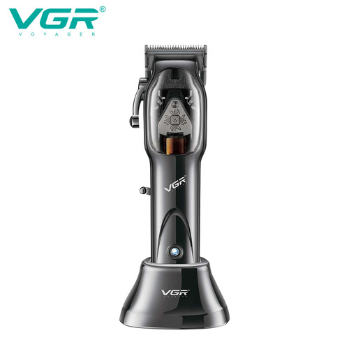 VGR653 cross-border new electric hair clipper professional razor hair salon professional rechargeable electric clipper with base