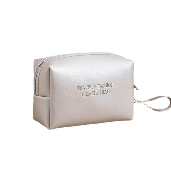 Cosmetic bag ladies pu portable large capacity waterproof travel multi-functional small high-end feeling wash storage bag wholesale